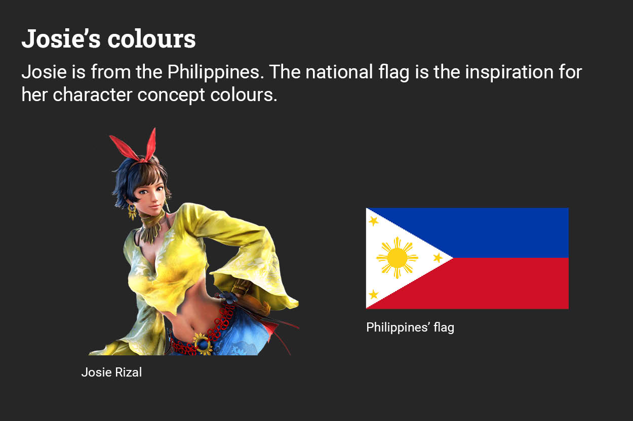 Josie Rizal’s colours